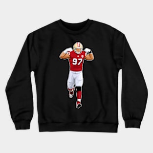 Nick Bosa #97 Power Strength Crewneck Sweatshirt